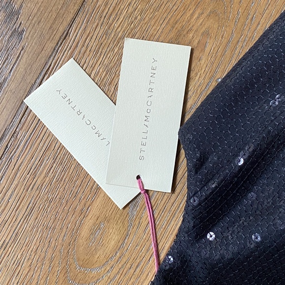 Stella McCartney Dixie Asymmetric Sequined Stretch-Wool and Silk Top - Picture 9 of 15